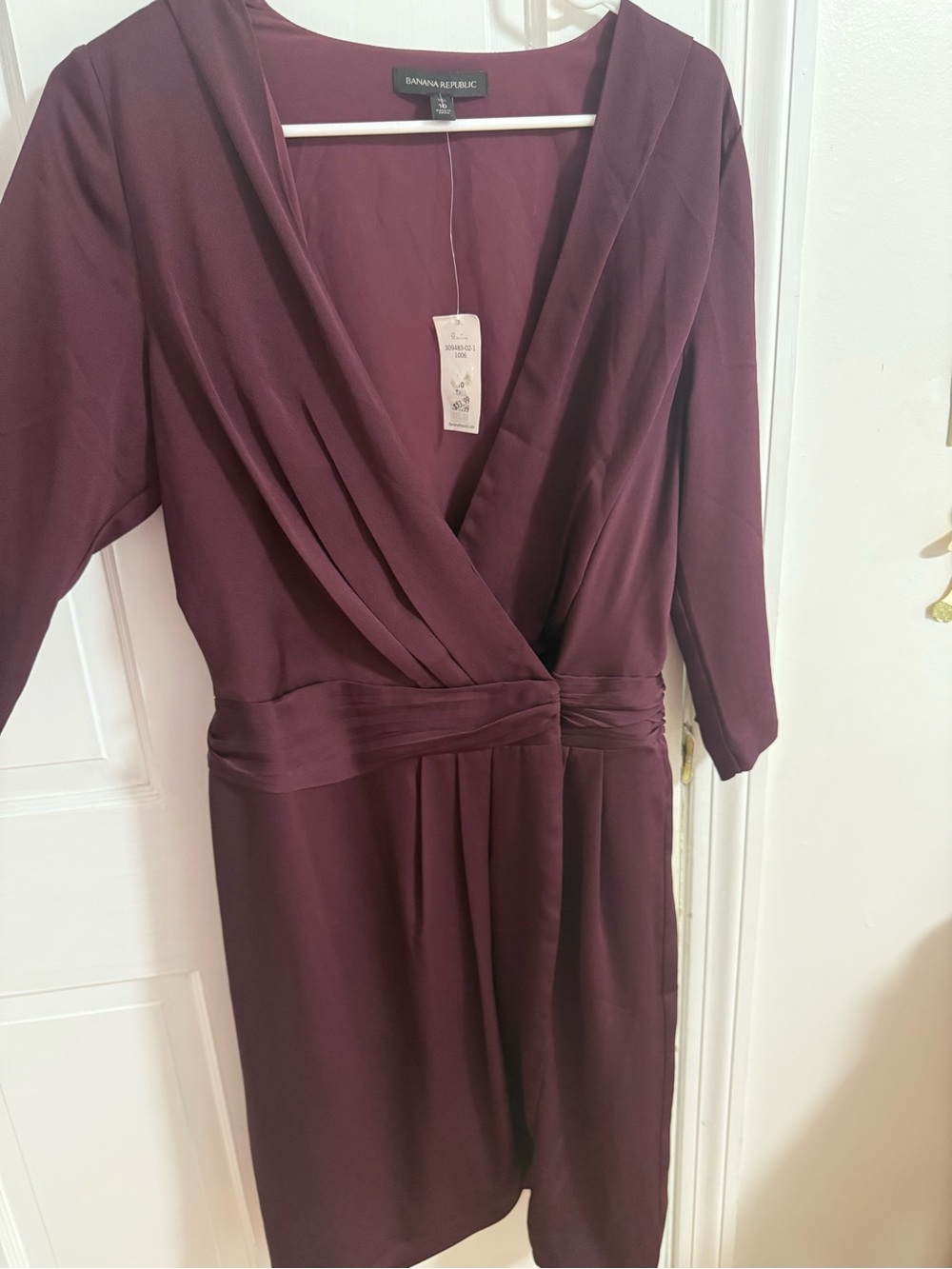Banana Republic Plum Wrap Dress